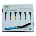 Food grade silicone kitchen tool set/silicone kitchen accessories/ colorful bbq silicone kitchen utensil set